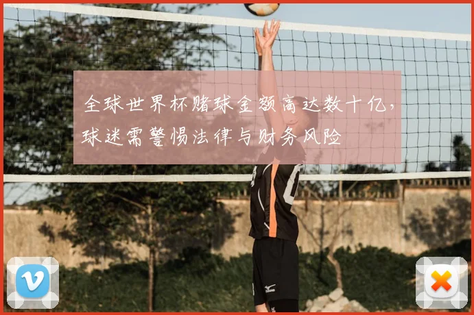 全球世界杯赌球金额高达数十亿，球迷需警惕法律与财务风险